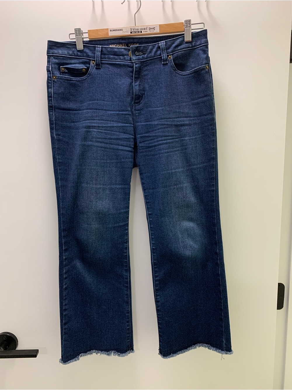 Michael Kors Women Blue Bootcut Jeans cropped size 6
